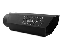 Load image into Gallery viewer, MBRP Universal Hex Exhaust Tip - Black Coated, 4-inch Inlet, 16-inch Length with Logo
