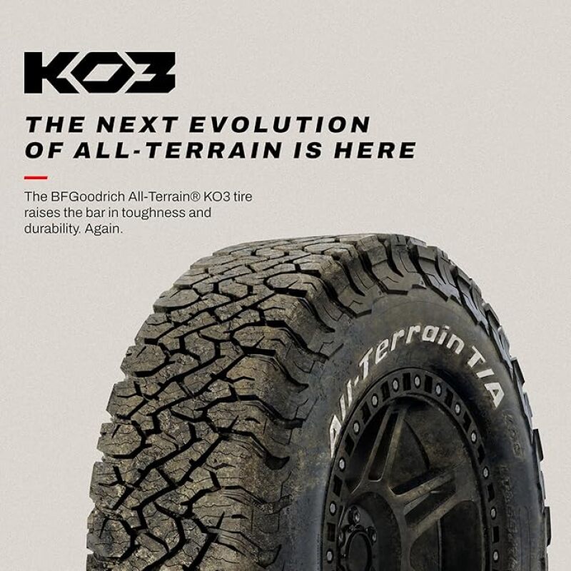 BFGoodrich All Terrain T/A KO3 35x12.50R20 Tire * Durable Off-Road Performance with Versatile Traction