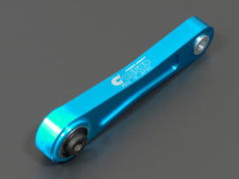 Cusco Billet Aluminum Engine Pitching Stop with Heavy-Duty Rubber for Subaru EJ20/EJ25 Turbo, Blue Anodized