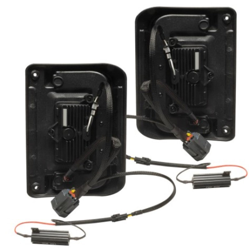 Oracle Lighting Jeep Wrangler JK Flush Mount LED Tail Lights - Low Profile, High Power Reverse and Signature Perimeter Lighting