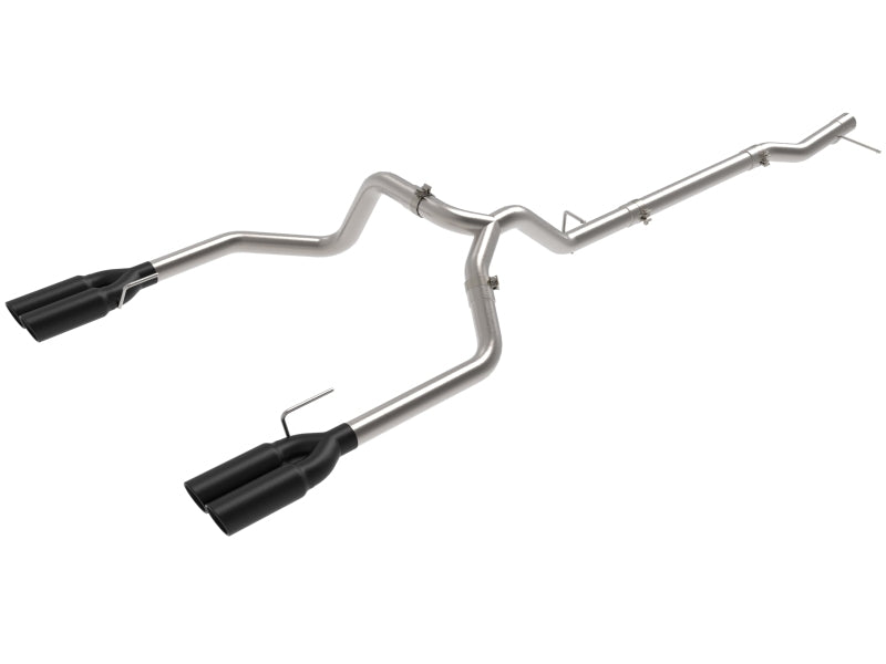 aFe Vulcan Series 3-Inch Stainless Steel DPF-Back Exhaust System with Black Tips for 2023 GM Trucks and Chevrolet Silverado 1500