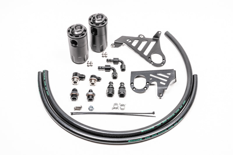 Radium Engineering Dual Catch Can Kit for 2015-2018 Ford Focus ST with Fluid Lock System