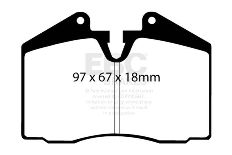 EBC Bluestuff NDX Front Brake Pads DP5612NDX for Porsche 911 and 928