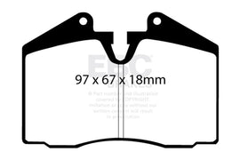 EBC Bluestuff NDX Front Brake Pads DP5612NDX for Porsche 911 and 928