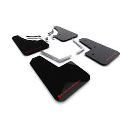 Rally Armor UR Series Black Mud Flaps with Red Logo for 2023-2024 Mazda CX-50