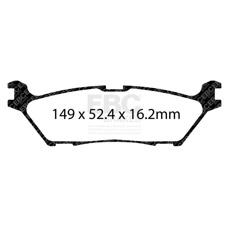 EBC ED93142 Extra Duty Rear Brake Pads for Ford F-150 and Expedition