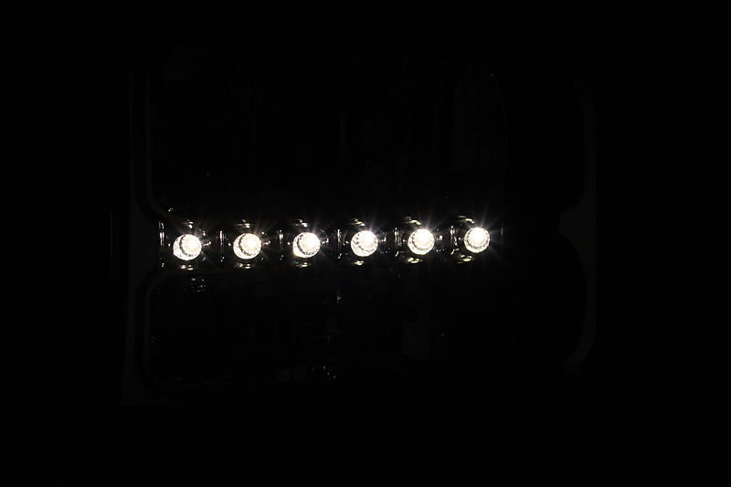 ANZO 2000-2004 Ford Excursion Crystal Headlights with LED and Chrome Housing