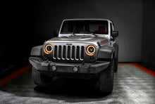 Load image into Gallery viewer, ORACLE Lighting Oculus 7-Inch Switchback Bi-LED Projector Headlights for Jeep Wrangler JK (Part #orl5876-023)