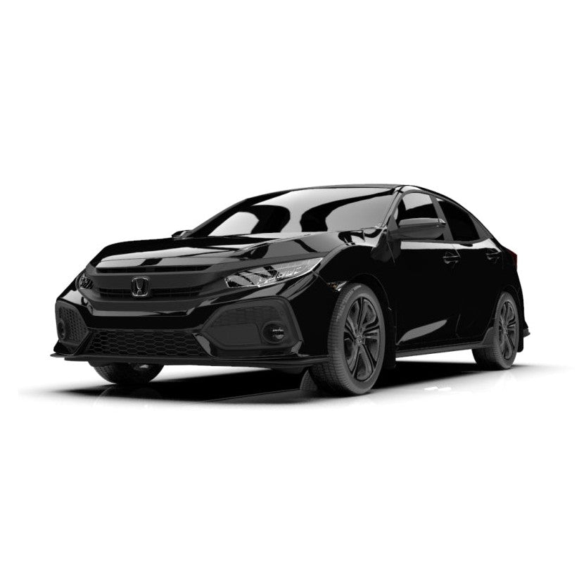 Rally Armor 17-19 Honda Civic UR Mud Flaps with Red Logo - Premium Urethane, No Drilling Needed
