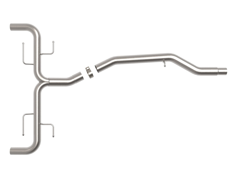 aFe Mach Force-Xp 2-Inch to 2-1/2-Inch Stainless Steel Axle-Back Exhaust System for 2017-2020 Alfa Romeo Giulia