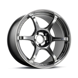 Advan RG-4 18x9.5 +38 Racing Hyper Black and Ring Wheel (Part No.avnYA48J38EHBR)