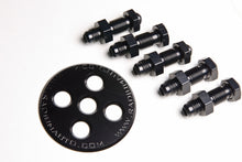 Load image into Gallery viewer, Radium Engineering Fuel Surge Tank 6AN Bulkhead Plate with Fittings and Nuts - Part #rad20-0128-01