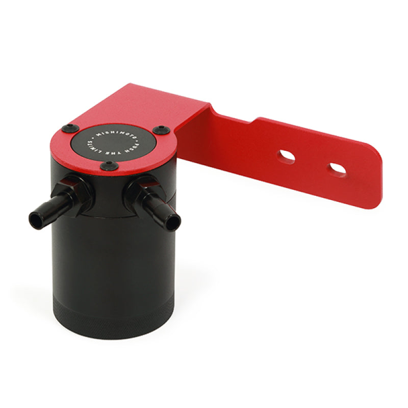 Mishimoto 2018+ Honda Accord 1.5T Direct Fit Baffled Oil Catch Can with Red Bracket