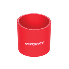 Mishimoto 2.5 Inch Straight Silicone Coupler - Universal Fit, High-Heat Resistance, Red