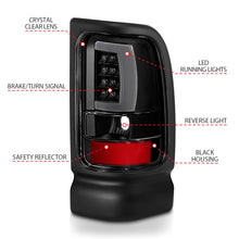 Load image into Gallery viewer, ANZO 1994-2001 Dodge Ram LED Tail Light Assembly with Clear Lens and Black Housing