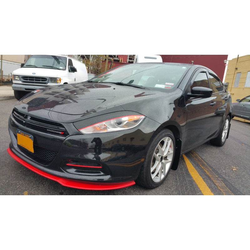 Rally Armor 13-16 Dodge Dart Black UR Mud Flap with Red Logo – Premium Polyurethane Protection