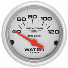 Load image into Gallery viewer, AutoMeter Ultra-Lite 52mm Electronic Water Temperature Gauge (40-120°C) for Automotive Applications