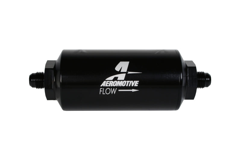 Aeromotive In-Line Filter with 100 Micron Stainless Steel Element - AN-06 Male Fittings