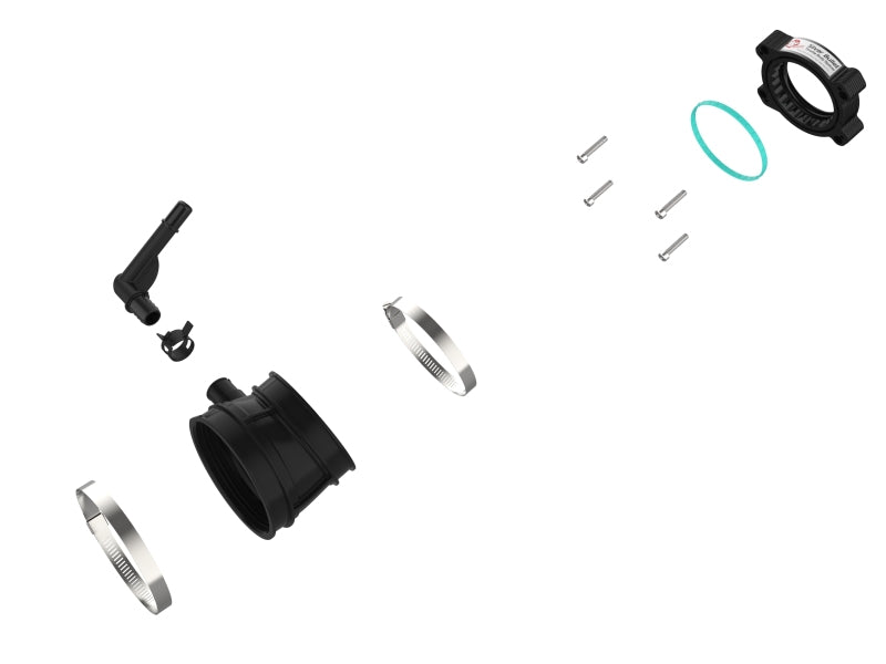 aFe Silver Bullet Aluminum Throttle Body Spacer for Chevrolet Corvette C8 (2020-2025) * Black Finish