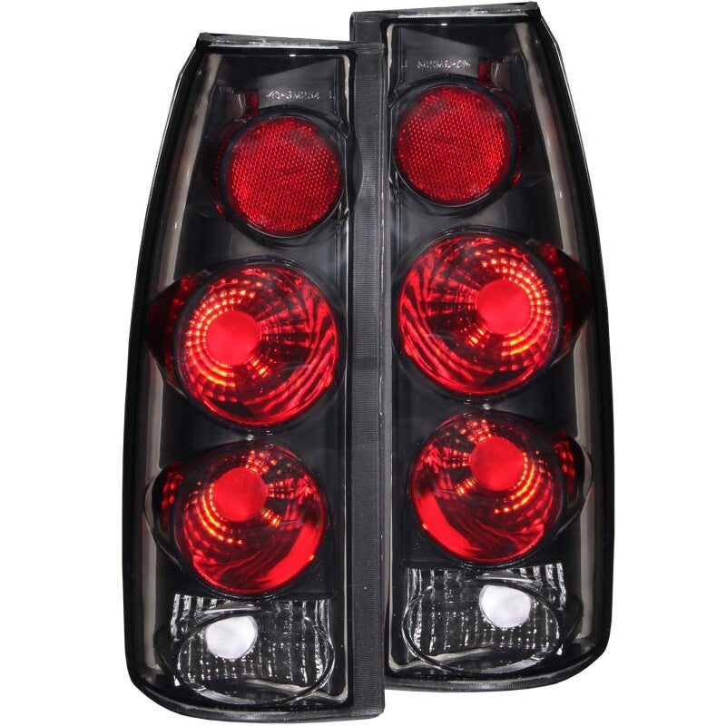 ANZO 1999-2000 Cadillac Escalade Tail Light Assembly with Dark Smoke Lens - 3D Style Pair