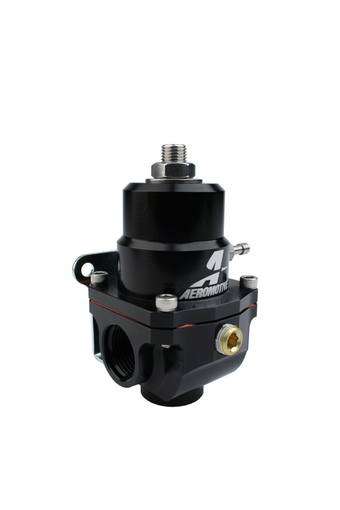 Aeromotive Adjustable Fuel Regulator Part #aer13303 for 35-75 PSI, -08 AN Ports, 1/8 NPT Gauge & Boost Reference