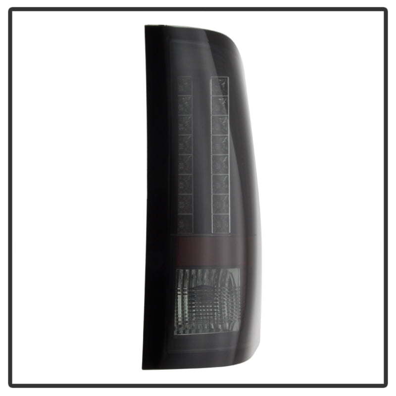 Spyder Chevy Silverado 07-13 LED Tail Lights Black Smoke - Part Number ALT-YD-CS07-LED-BSM