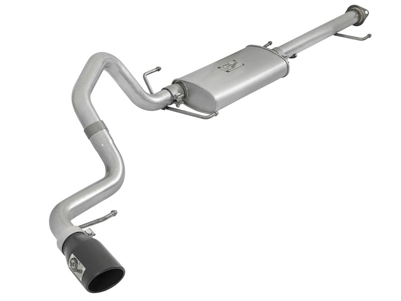 aFe Scorpion 2-1/2 Inch Aluminized Steel Cat-Back Exhaust System with Black Tips for Toyota FJ Cruiser 2007-2017