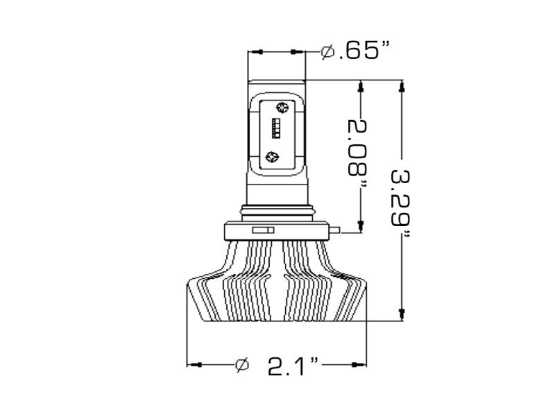 Oracle Lighting 9005 4000 Lumen LED Headlight Bulbs – 6000K Bright White Light