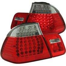 Load image into Gallery viewer, ANZO 1999-2001 BMW 3 Series E46 LED Tail Light Assembly Pair - Red and Clear Lens, Plug and Play Design