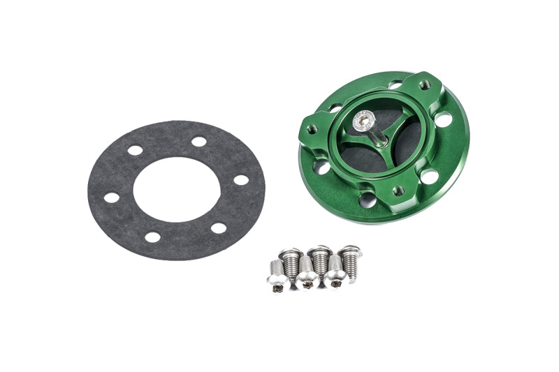 Radium Engineering FCST Adapter 6-Bolt to 3-Bolt Filler for Fuel Cell Surge Tanks