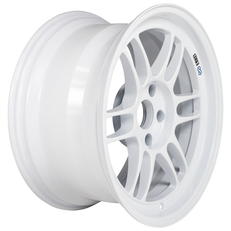 Enkei RPF1 17x9 Inch Wheel with 5x114.3 Bolt Pattern and 22mm Offset in Vanquish White – Part Number enk3797906522WP