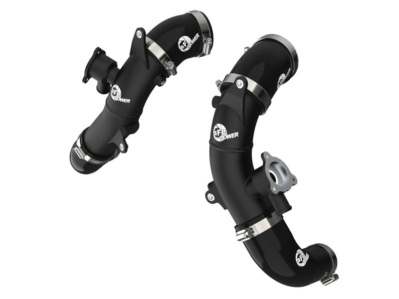 aFe BladeRunner 2.5 Inch Aluminum Hot Charge Pipe for Toyota Tundra 2022-2023 V6-3.4L, Black