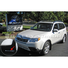 Load image into Gallery viewer, Rally Armor 09-13 Subaru Forester Black UR Mud Flap with White Logo – Durable Polyurethane Mud Flaps for All-Weather Protection