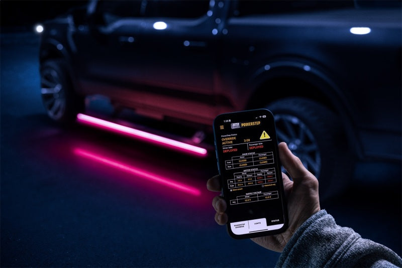 AMP Research PowerStep Vision Lighted Electric Running Boards for 2021-2025 Ford F-150 Crew Cab