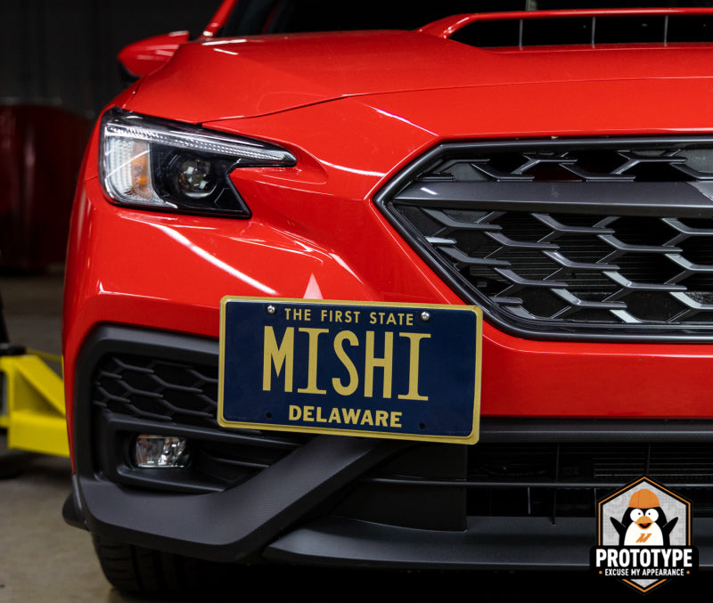 Mishimoto 2022+ Subaru WRX License Plate Relocation Kit – No Drilling, Seamless Fit