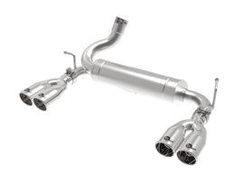 aFe Rebel Series 2.5 Inch 409 Stainless Steel Axle-Back Exhaust System for Jeep Wrangler (JK) V6-3.6L/3.8L