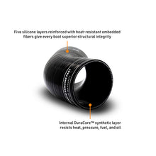 Load image into Gallery viewer, Mishimoto DuraCore 4-Inch 45-Degree Silicone Intercooler Coupler MMDCC-40A4BK