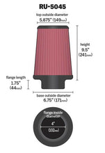 Load image into Gallery viewer, K&amp;N Engineering Universal Air Filter for Toyota Tundra and Sequoia - Part No. KNNRU-5045