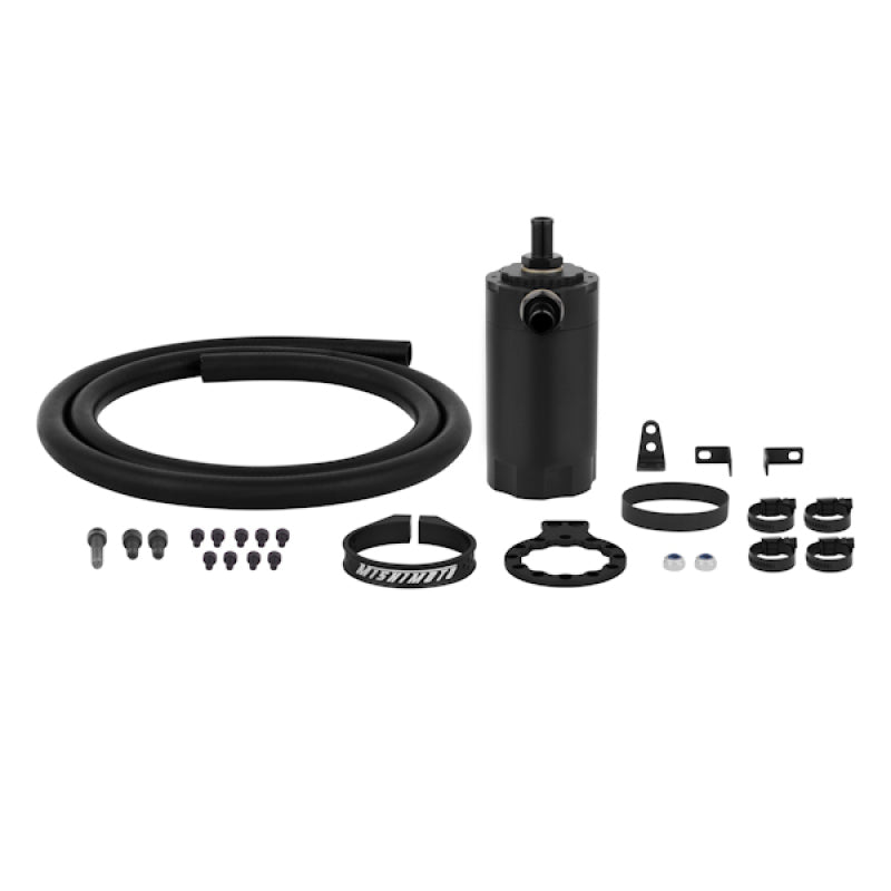 Mishimoto Universal Baffled Oil Catch Can - Black, Part Number misMMBCC-UNI-BK