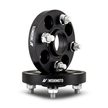 Load image into Gallery viewer, Mishimoto 4x100 Wheel Spacers for Honda Civic and Prelude – 15mm Thickness, Black Anodized, M12x1.5 Studs