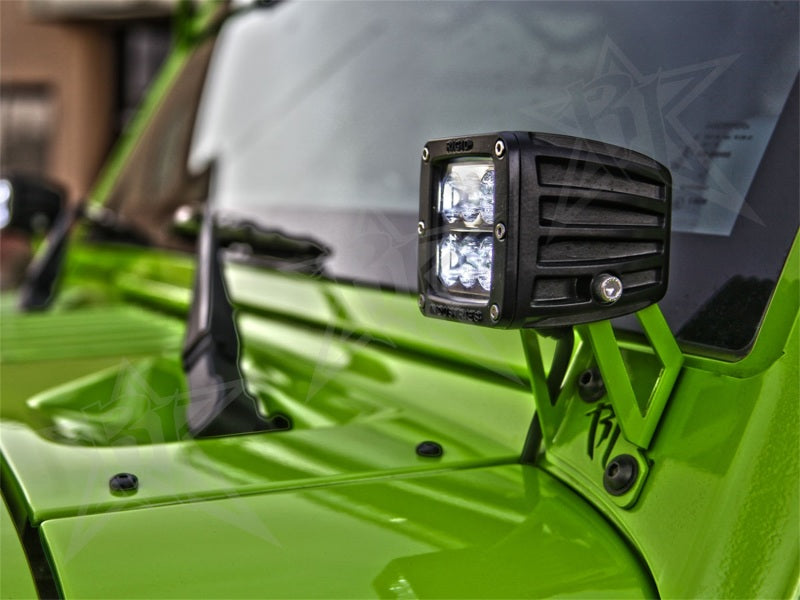 Rigid Industries Jeep JK A-Pillar Mount Kit for D-Series and Radiance LED Lights