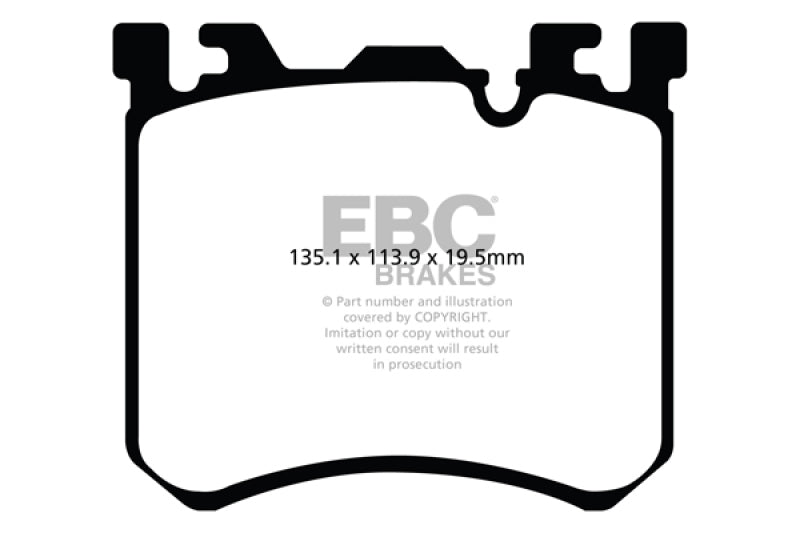 EBC Yellowstuff Brake Pads for BMW X5 and X6 * High-Performance Street & Track Use Part Number ebcDP42091R