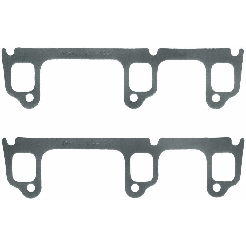 Fel-Pro 1400 Exhaust Manifold Gasket Set for V6 Engines - High-Performance Steel Core with Anti-Stick Coating
