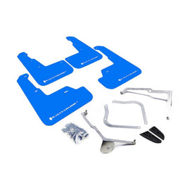 Rally Armor UR Series Mud Flaps for Subaru WRX 2015-2018 - Blue with White Logo