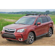 Load image into Gallery viewer, Rally Armor 14-18 Subaru Forester Black Mud Flap with Grey Logo – Durable Urethane Mud Guards for All-Weather Protection