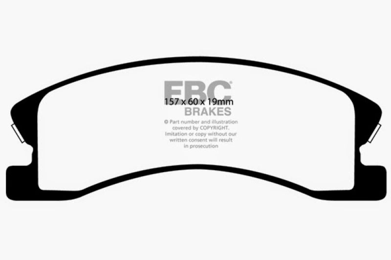 EBC Yellowstuff Front Brake Pads for Jeep Grand Cherokee 2000-2004 * High Performance Street & Track Use