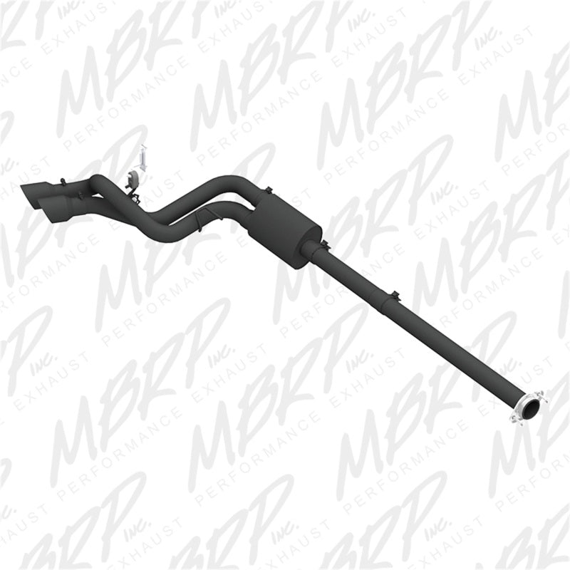 MBRP Armor BLK Series Cat Back Exhaust System for Ford F-150 (2009-2014) with 4.5 inch Tips and Black Coating