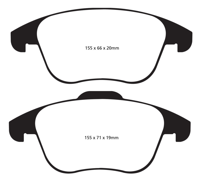 EBC Ultimax OEM Replacement Front Brake Pads for 2013-2015 Volkswagen Passat