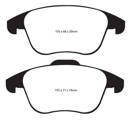 EBC Ultimax OEM Replacement Front Brake Pads for 2013-2015 Volkswagen Passat