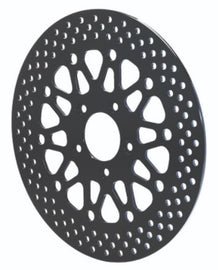 Wilwood Satin Stainless Front Brake Rotor for Harley-Davidson 2008 and Up - Black Finish, 11.80 x .196 inches, 5 on 3.25 inches bolt pattern
